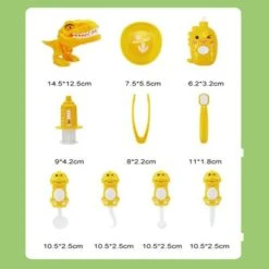 Enbaoxin Simulation Cartoon Dinosaurier Zähne Set Kinder Zahnarzt Werkzeuge Spielzeug 9 Enbaoxin Simulation Cartoon Dinosaurier Zähne Set Kinder Zahnarzt Werkzeuge Spielzeug -Spielzeugladen 30880471 04