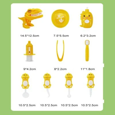 Enbaoxin Simulation Cartoon Dinosaurier Zähne Set Kinder Zahnarzt Werkzeuge Spielzeug 4 Enbaoxin Simulation Cartoon Dinosaurier Zähne Set Kinder Zahnarzt Werkzeuge Spielzeug – Bild 4