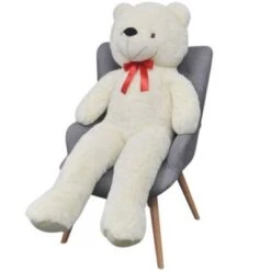 VidaXL Weicher XXL-Plüsch-Teddybär Weiß 85 Cm Teddybär -Spielzeugladen 31018172 03