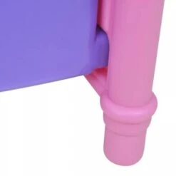 VidaXL Puppenbett Kinderspielzeug Rosa + Lila Puppen Zubehör -Spielzeugladen 31059662 04