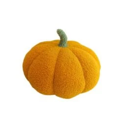 Syntek Kürbiskissen Plüsch Kinderspielzeug Kürbisförmiges Sofakissen, Spielzeug