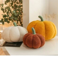 Syntek Kürbiskissen Plüsch Kinderspielzeug Kürbisförmiges Sofakissen, Spielzeug -Spielzeugladen 31239166 05