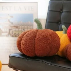 Syntek Kürbiskissen Plüsch Kinderspielzeug Kürbisförmiges Sofakissen, Spielzeug -Spielzeugladen 31239166 07