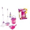 Enbaoxin Kindersimulation Mini-Reinigungswerkzeuge Besen Mop Eimer Spielzeug Set