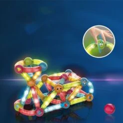 Enbaoxin Magnetstab DIY-Puzzle Dreidimensionale Form Patchwork-Magnetbausteine Für Kinder Zum Frühen Lernen 7 Enbaoxin Magnetstab DIY-Puzzle Dreidimensionale Form Patchwork-Magnetbausteine Für Kinder Zum Frühen Lernen -Spielzeugladen 31390806 04