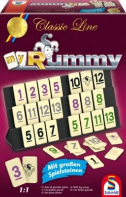 Schmidt Spiele Classic Line, MyRummy, Mit Großen Spielfiguren, Überarbeitung 1 Schmidt Spiele Classic Line, MyRummy, Mit Großen Spielfiguren, Überarbeitung