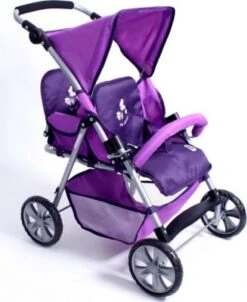 CHIC 2000 Zwillingspuppenwagen Tandem Lila