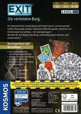 Kosmos EXIT - Das Spiel - Die Verbotene Burg - Level Profis 2 Kosmos EXIT - Das Spiel - Die Verbotene Burg - Level Profis – Bild 2