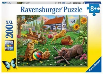 Ravensburger Puzzle, 200 Teile XXL, 49x36 Cm, Entdecker Auf Vier Pfoten 1 Ravensburger Puzzle, 200 Teile XXL, 49x36 Cm, Entdecker Auf Vier Pfoten