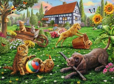 Ravensburger Puzzle, 200 Teile XXL, 49x36 Cm, Entdecker Auf Vier Pfoten 2 Ravensburger Puzzle, 200 Teile XXL, 49x36 Cm, Entdecker Auf Vier Pfoten – Bild 2