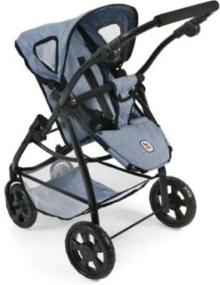 CHIC 2000 Kombi-Puppenwagen 3 In 1 Emotion All In, Jeans Blue -Spielzeugladen 6681584 05