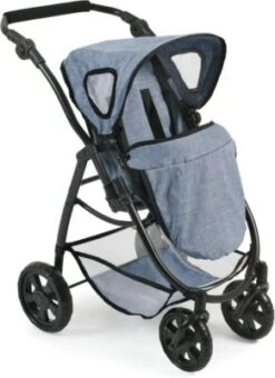 CHIC 2000 Kombi-Puppenwagen 3 In 1 Emotion All In, Jeans Blue -Spielzeugladen 6681584 06