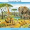 Ravensburger Rahmen-Puzzle, 30 Teile, 32,5x24,5 Cm, Afrikas Tierwelt