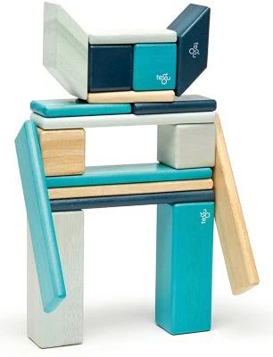 TEGU 5700509 Magnetisches Holzset Blau, 24 Teile 2 TEGU 5700509 Magnetisches Holzset Blau, 24 Teile – Bild 2